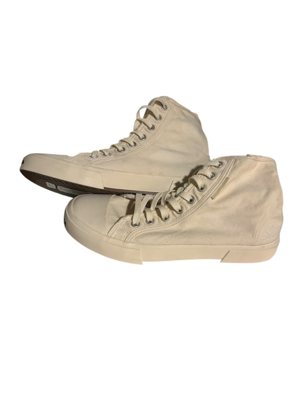 Balenciaga Cream High-Top Canvas Sneakers size 9/42 (unisex) - Picture 2 of 8